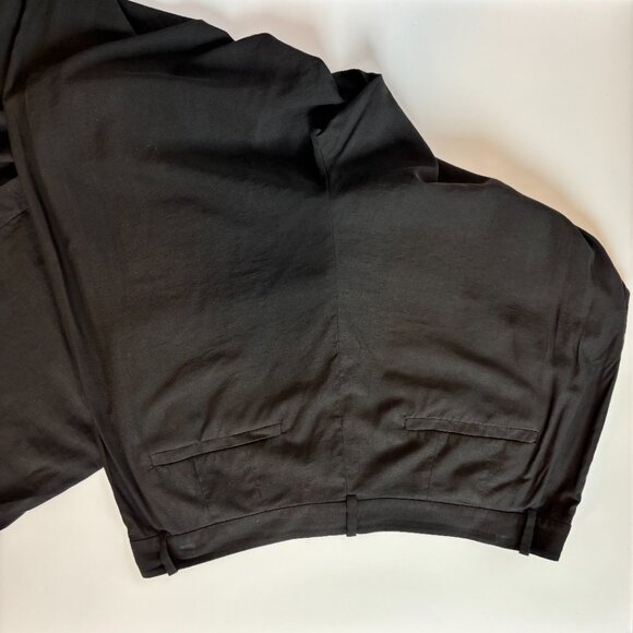 Jenni Kayne Women’s Size 12 Black Charcoal Viscose Blend Tailored Slacks - Picture 6 of 7